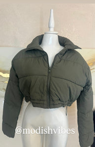 In the city puffer crop jacket